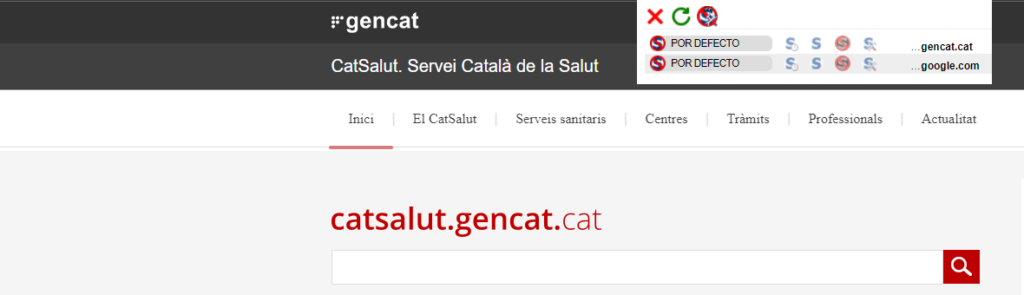 Extensiones NoScript en el navegador 6 03 ejemplo block servicio